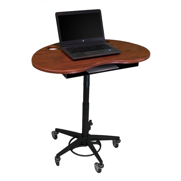 Adjustable Kidney Laptop Cart and Stand